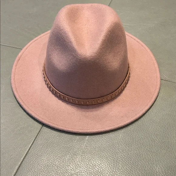 Treasure & Bond Soft Pink Fedora Hat NWT - Picture 1 of 5